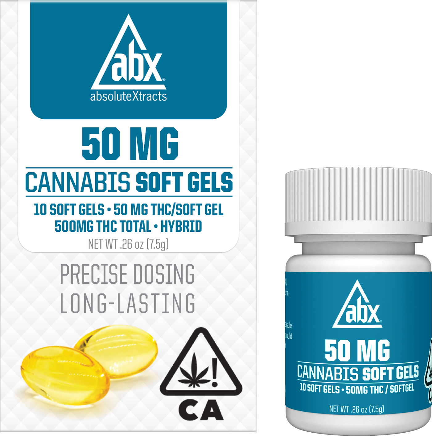 Photograph of product: ABX - 50mg - 10ct - Softgels