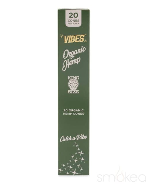 Photograph of product: Vibes - Organic Hemp - 20 Cones Pack - 