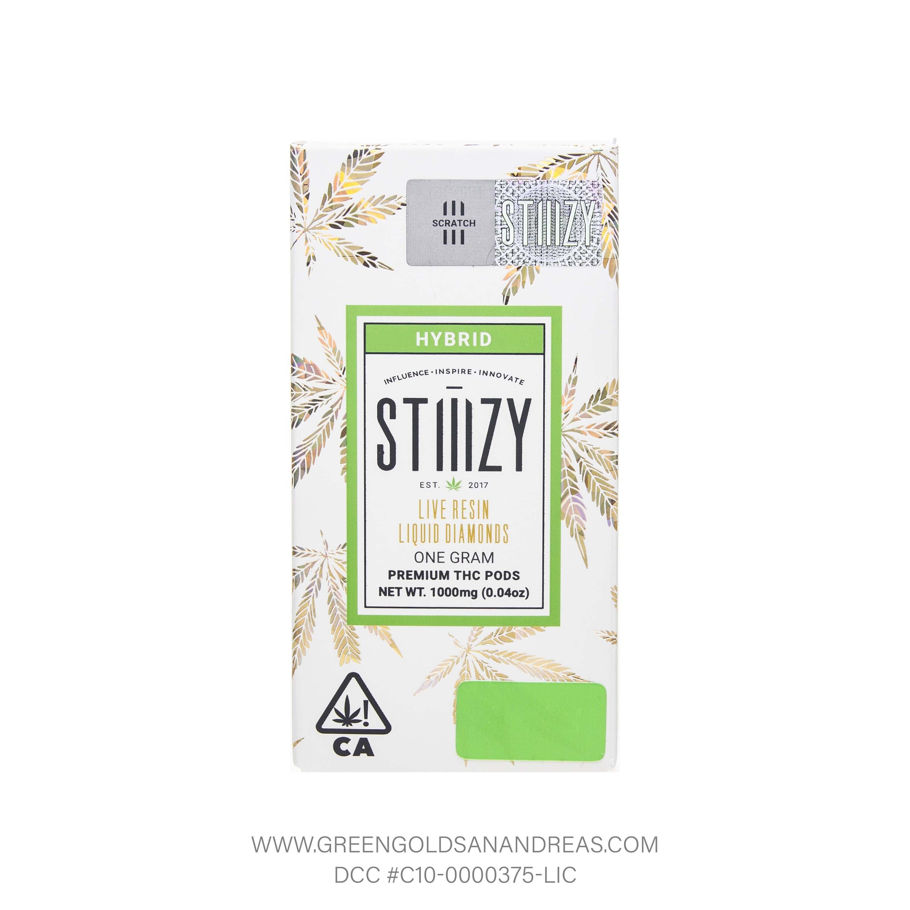 Photograph of product: Stiiizy | Lemon Cherry Gelato Live Resin Liquid Diamond Pod (1g)