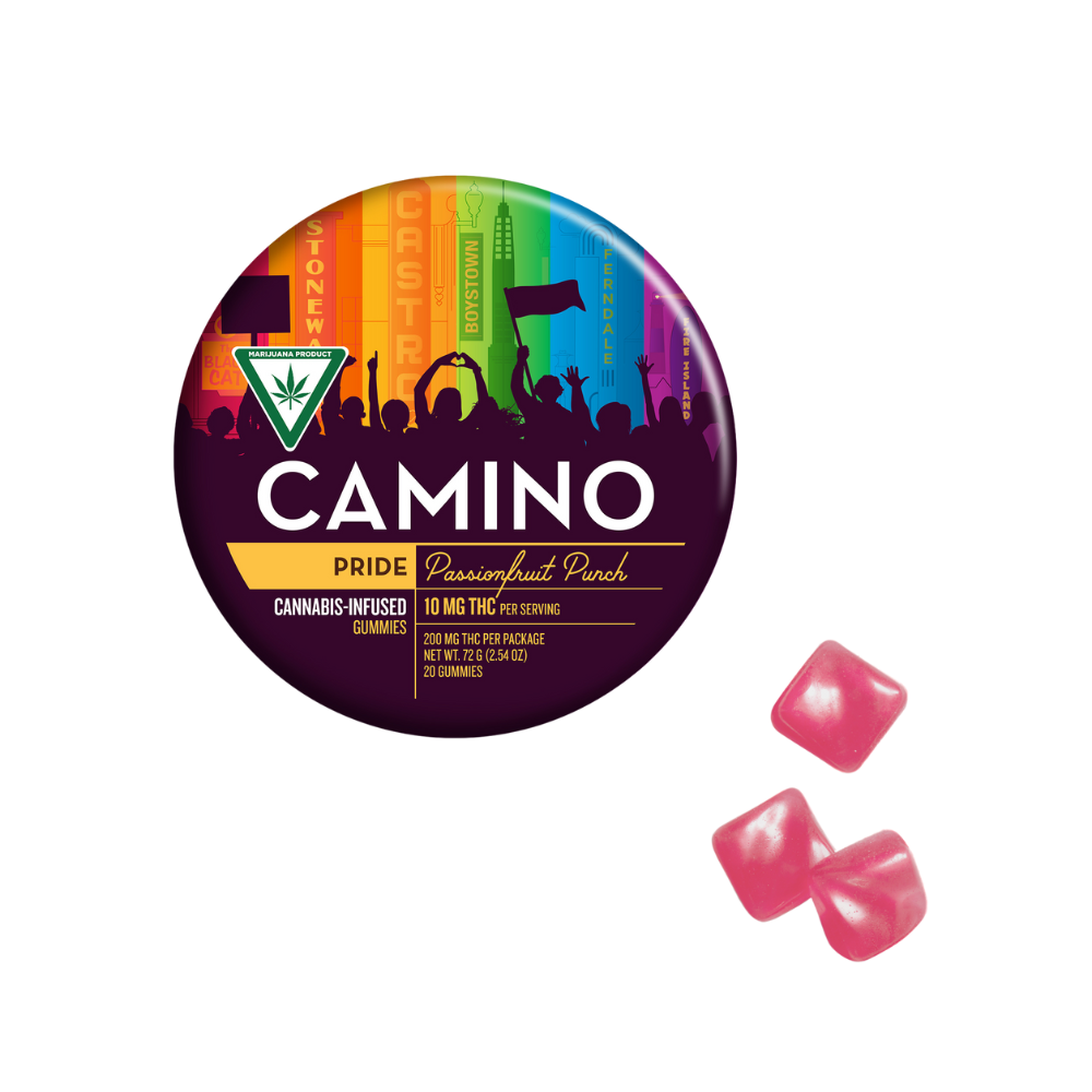 Photograph of product: Camino - 200mg Gummies - Passionfruit Punch