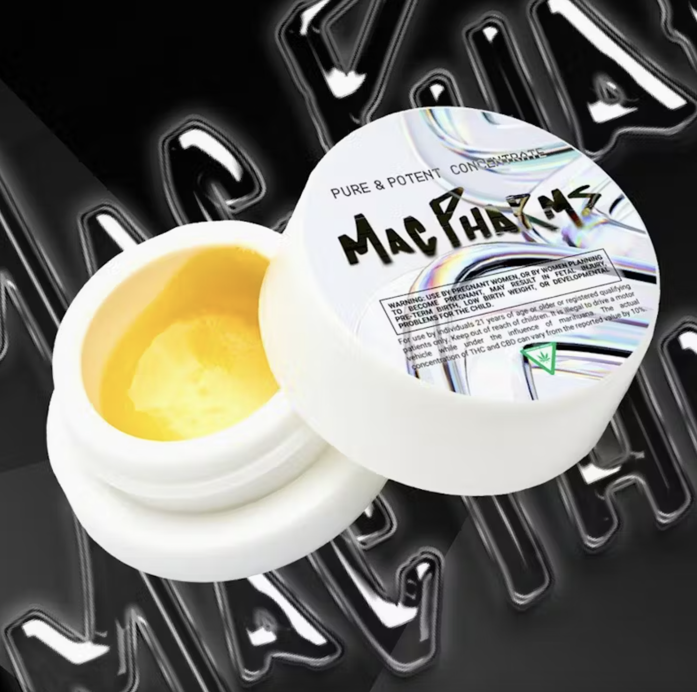 Photograph of product: Mac Pharms: Sour Sherbear 1G Live Resin