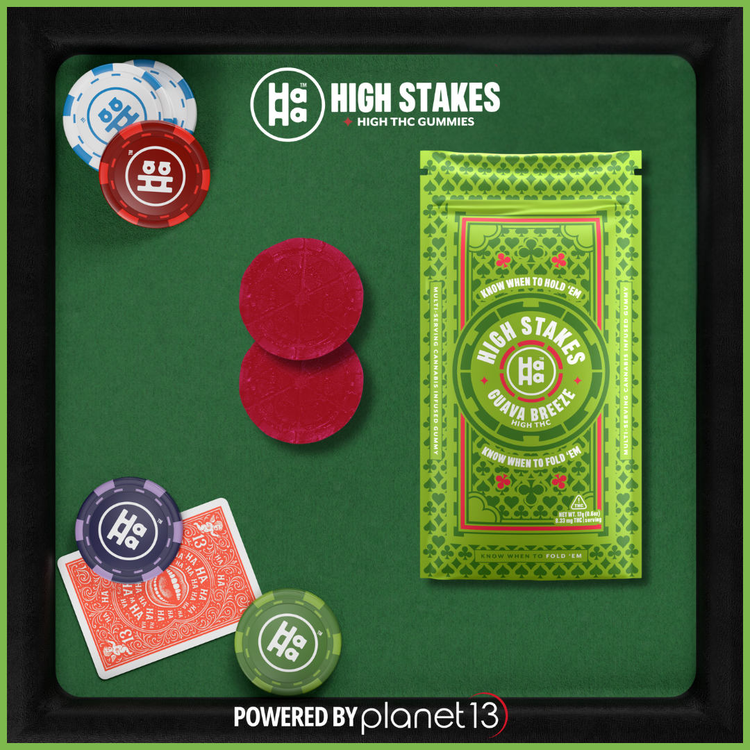 Photograph of product: HaHa High Stakes Guava Breeze Gummies