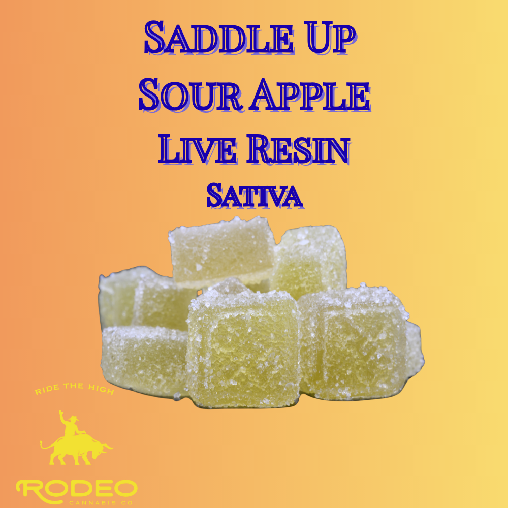 Photograph of product: Saddle Up Sour Apple Gummies T4.72 (00231) 20pk