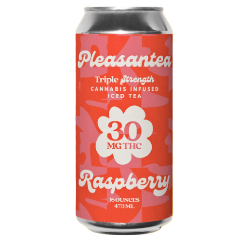 Photograph of product: Pleasantea Raspberry Infused Beverage 30mg TH-oui