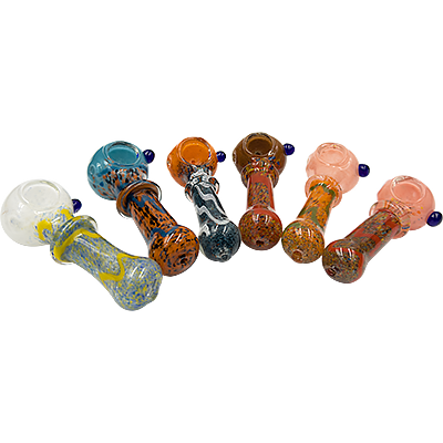 Photograph of product: 4" Multi-Frit Maria Spoon Pipe | Assorted Colors