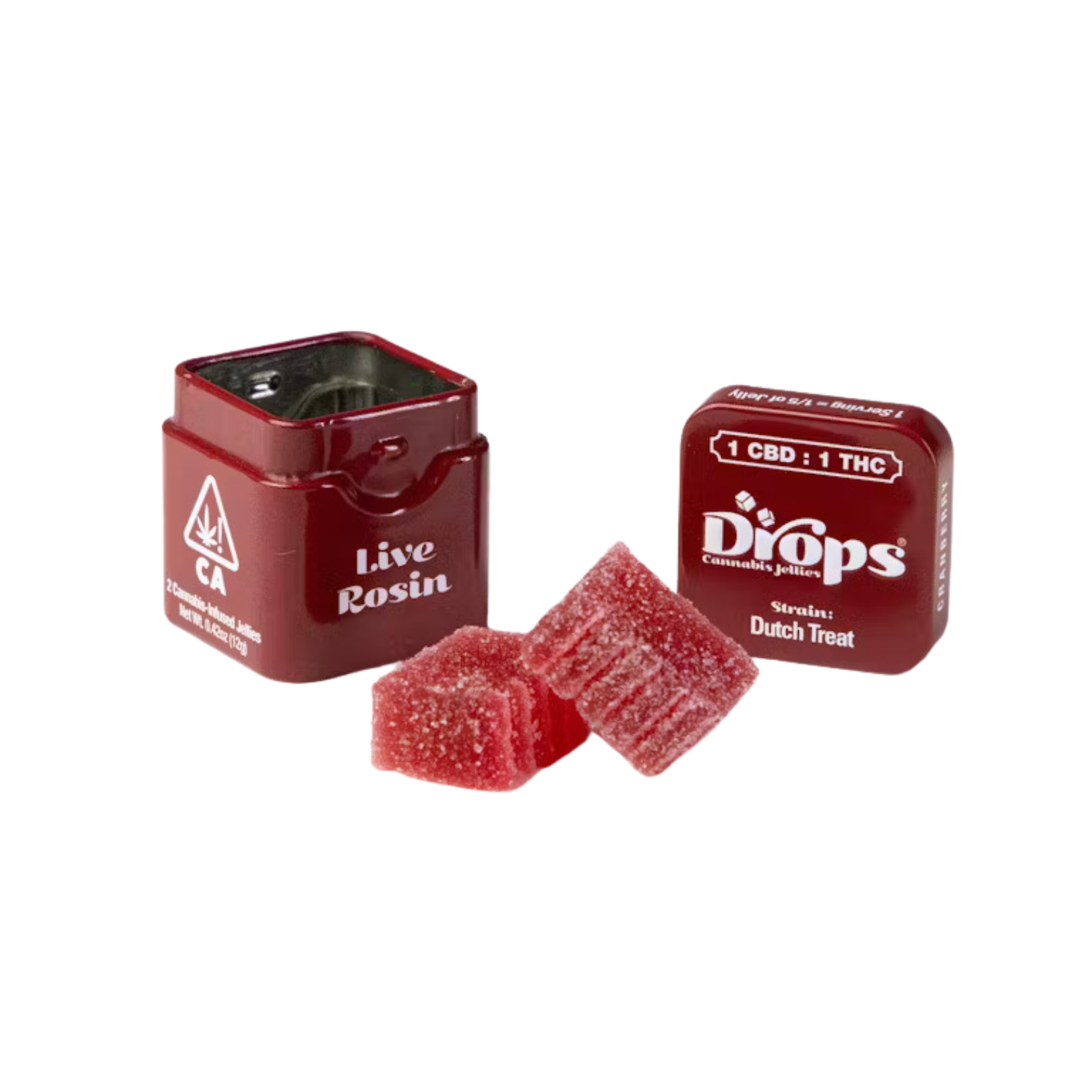 Photograph of product: CRANBERRY LIVE ROSIN GUMMIES 2-PACK  (1 TH-oui: 1 CBD: 1 CBG: 1 CBC)
