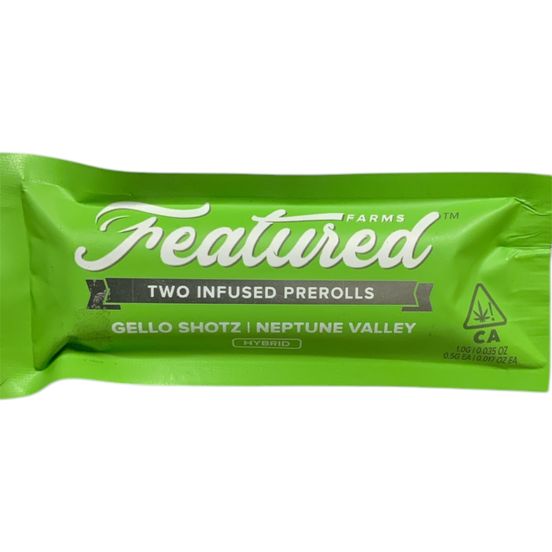 Photograph of product: Featured Farms - Gello Shotz 2pk Infused Preroll - 