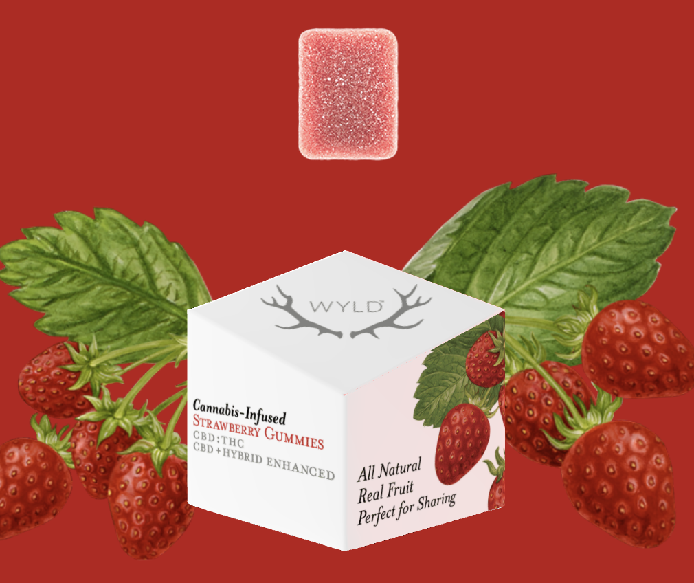 Photograph of product: Gummies - Strawberry Hybrid - 20:1 (CBD:TH-oui) - 10mg