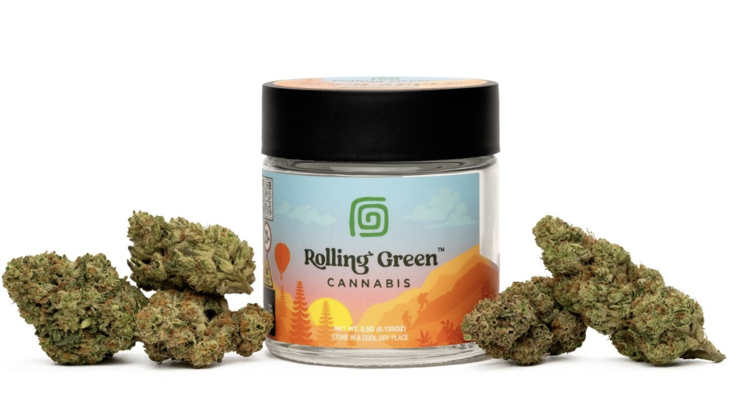 Photograph of product: Rolling Green - Jealousy (H) - 27.04% - Flower - 3.5g