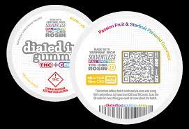 Photograph of product: Dialed In - CBD:TH-oui - Rosin Gummies - 100:100mg
