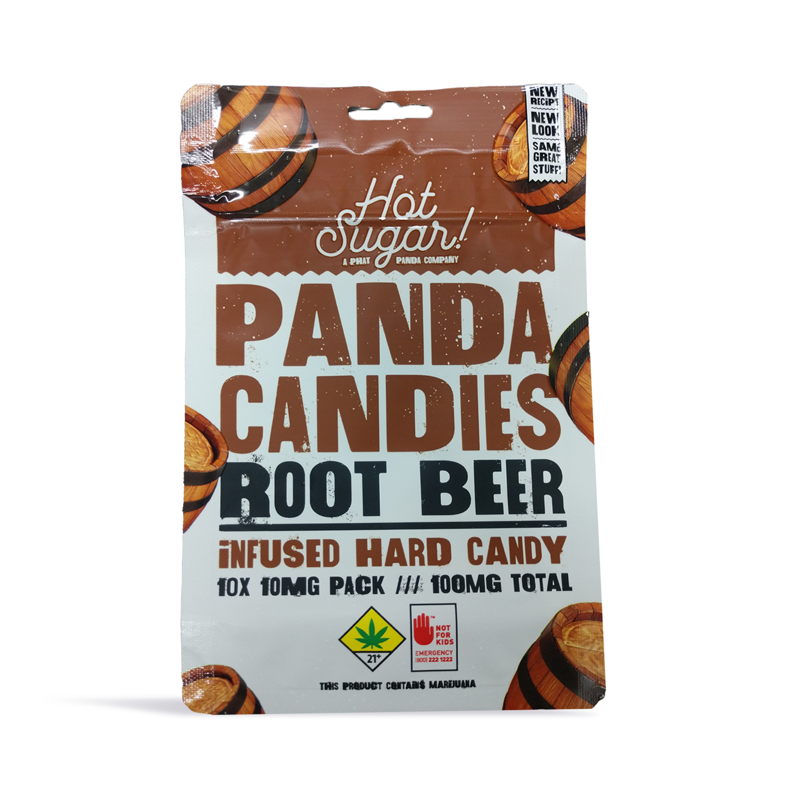 Photograph of product: Root Beer Panda Candies 10-pack