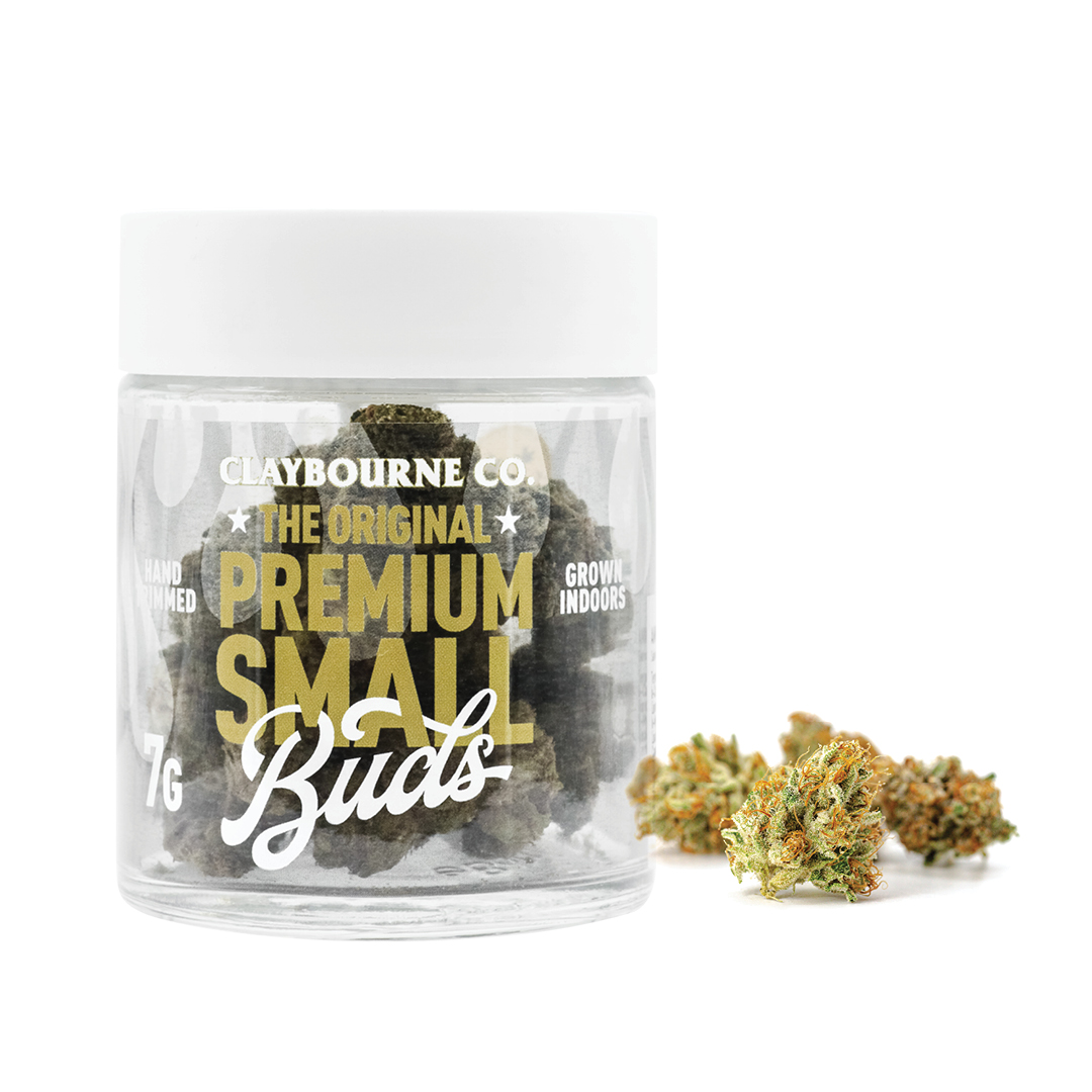 Photograph of product: Claybourne Co. - King Louis OG (Oui'd) Premium Small Flower - 7g