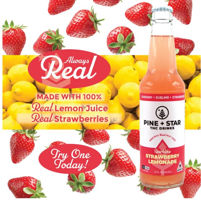 Photograph of product: Pine and Star Strawberry Lemonade 10mg