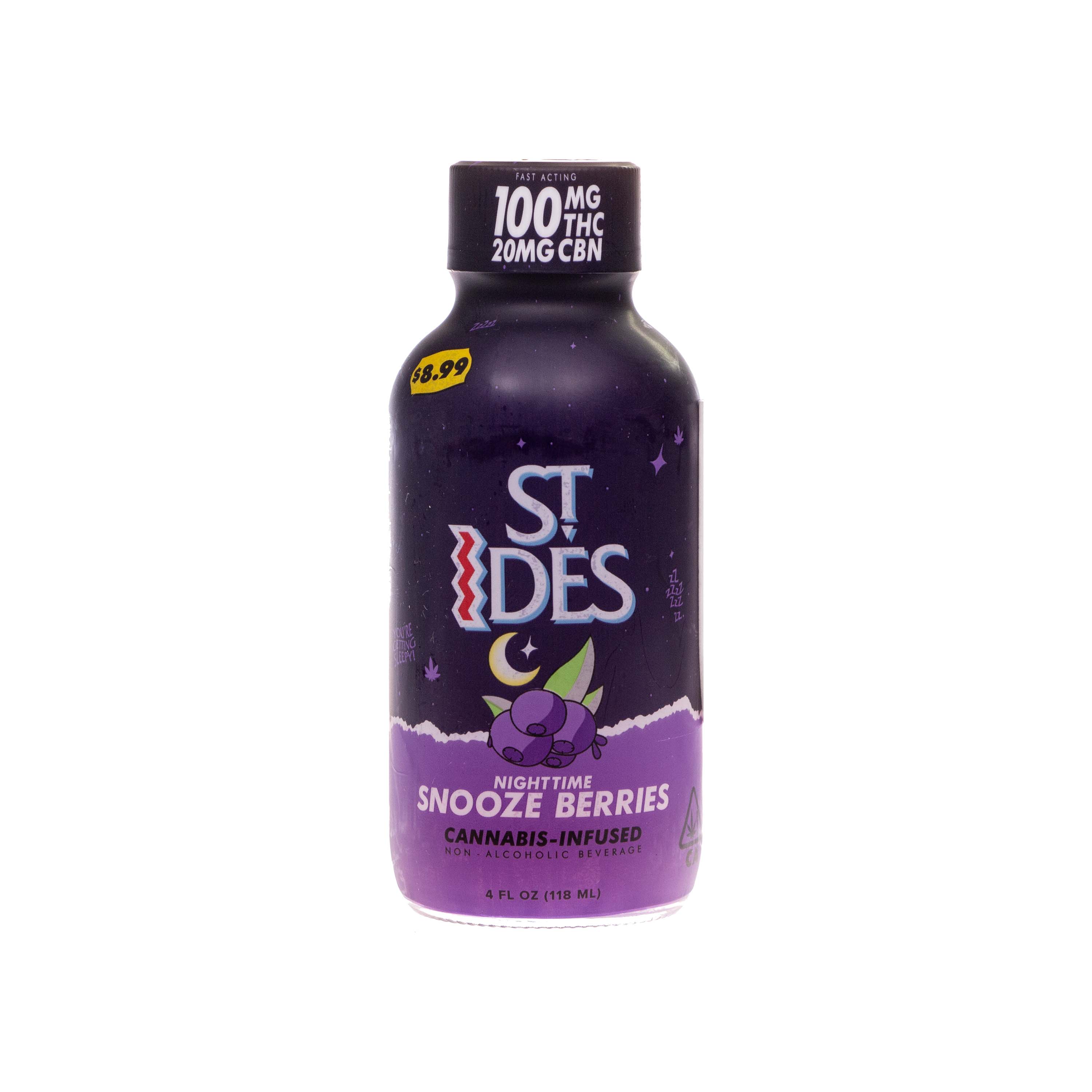 Photograph of product: St. Ides | Snooze Berries Shot (100mg TH-oui)