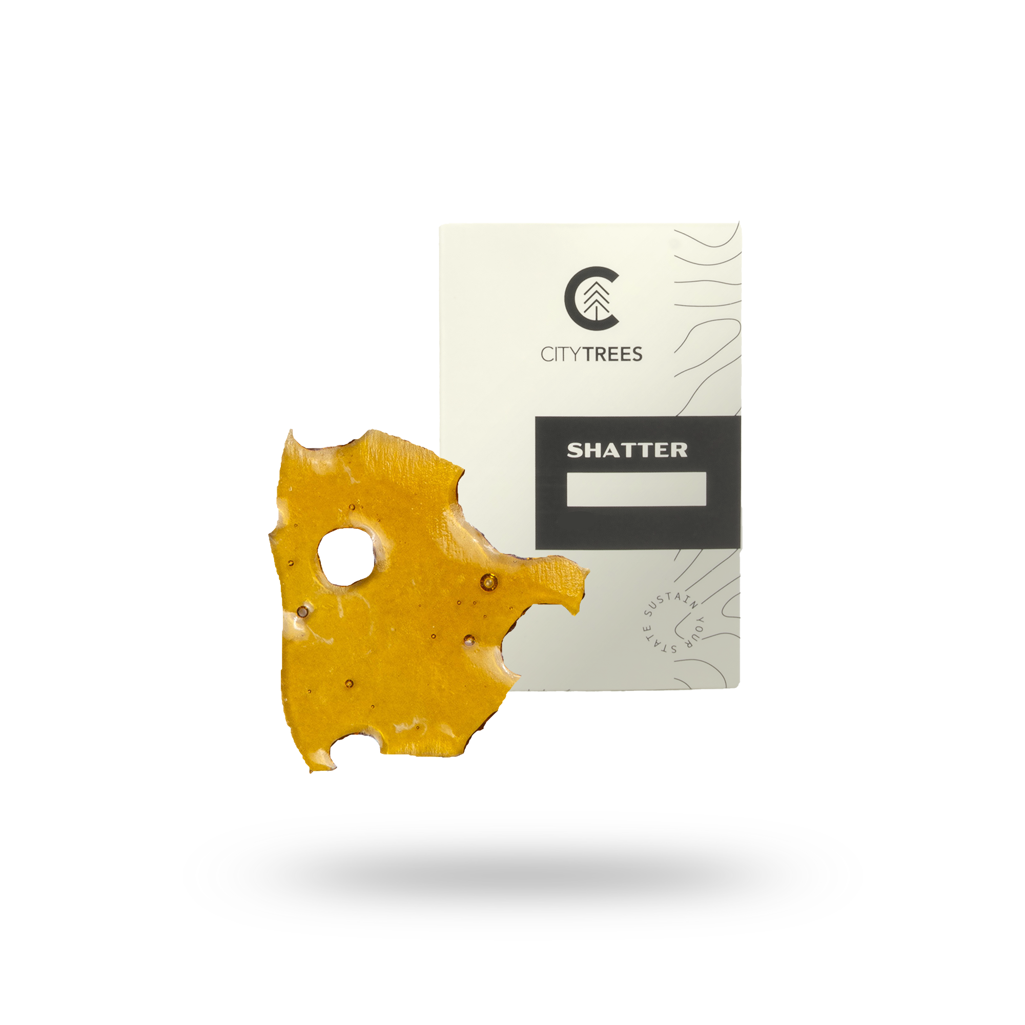 Photograph of product: City Trees | Blueberry Cupcake Shatter 1g