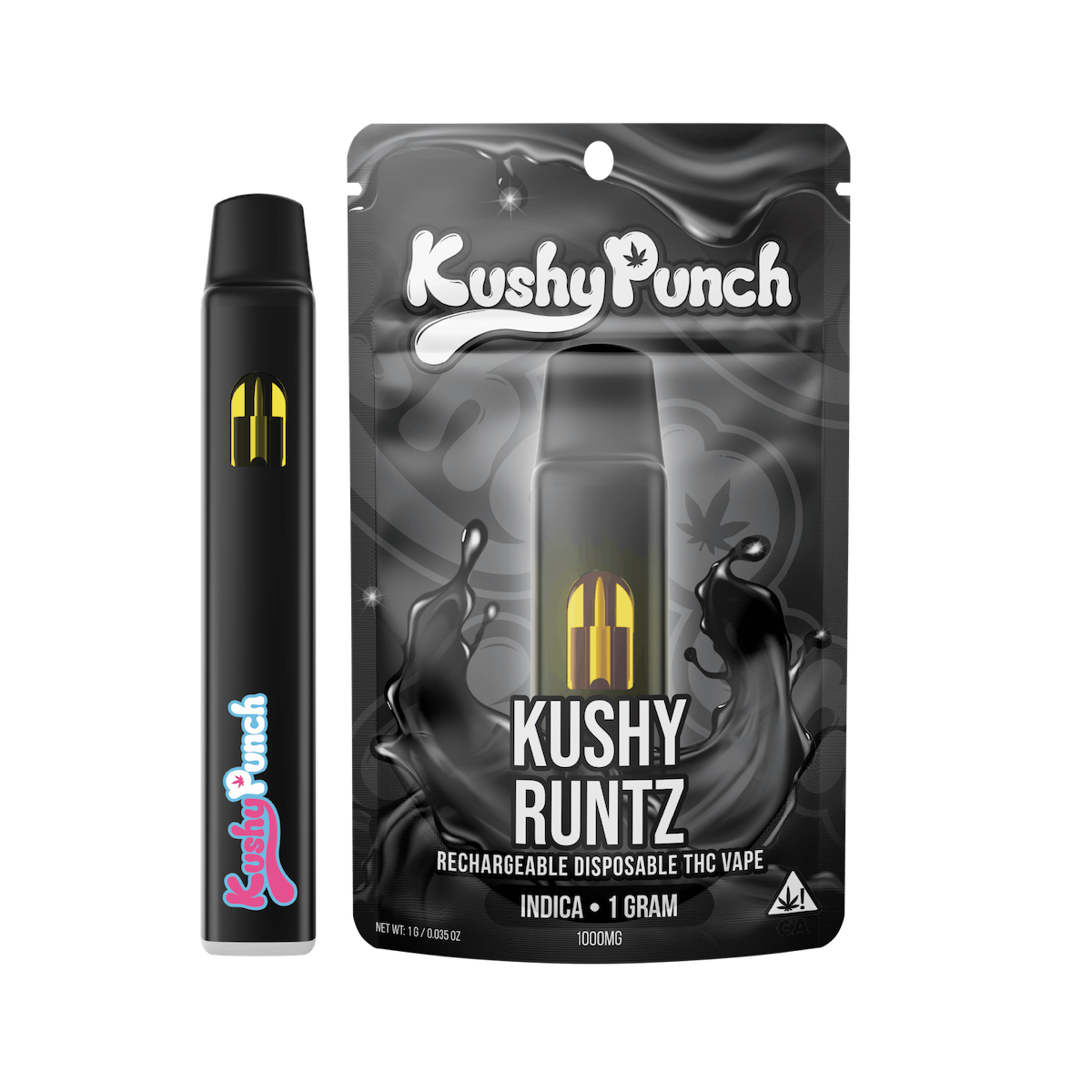 Photograph of product: 1g Kushy Runtz (Oui'd) All-in-One TH-oui:86% $30 or 2/$50