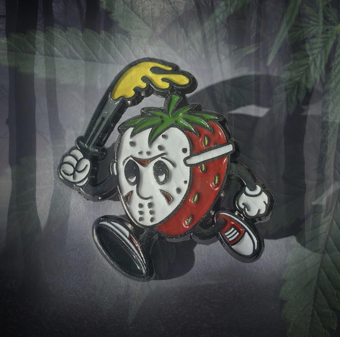 Photograph of product: TH-oui Strawberry Nightmare Pins - $2