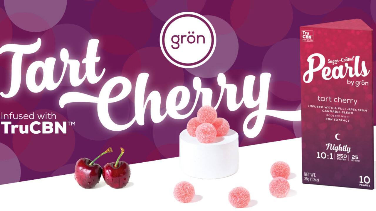 Photograph of product: Gron | Tart Cherry | 10pk 10:1 CBN Pearls 100mg