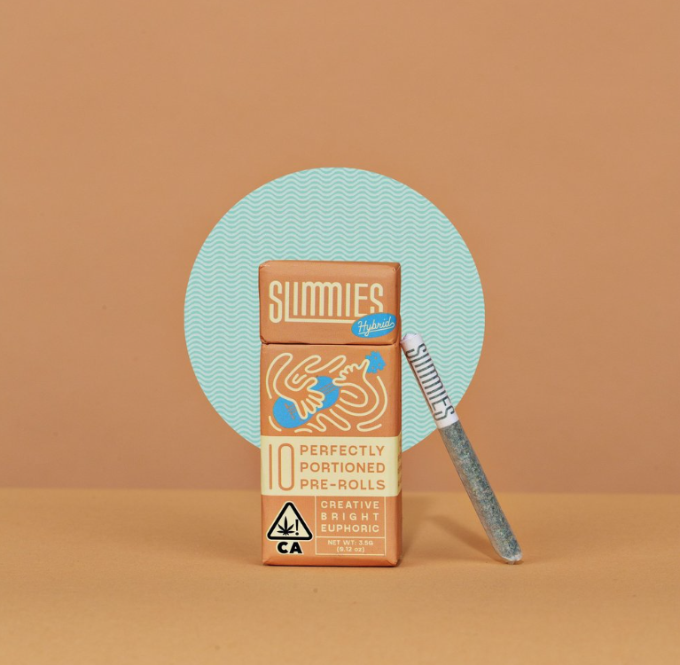 Photograph of product: SLIMMIES "CREATIVE" PREROLLS (10-PACK)