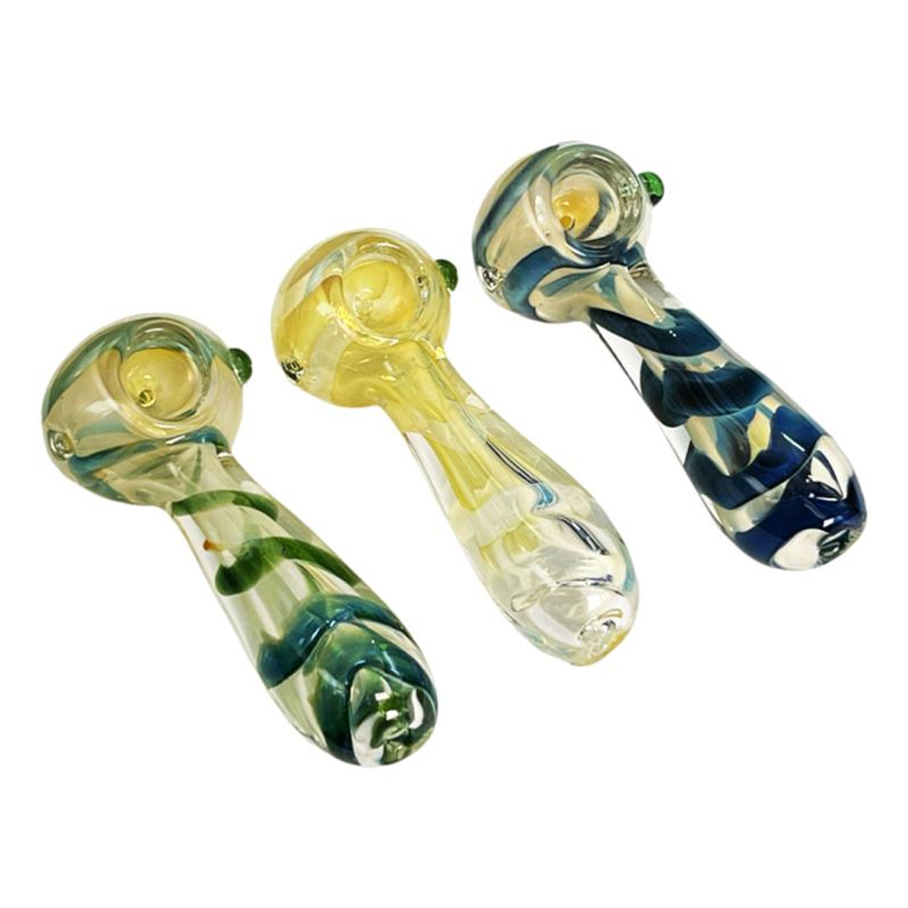 Photograph of product: 4" Fumed Snake Spiral Hand Pipe