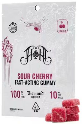Photograph of product: Sour Cherry [I] - 100MG Gummies 10PK