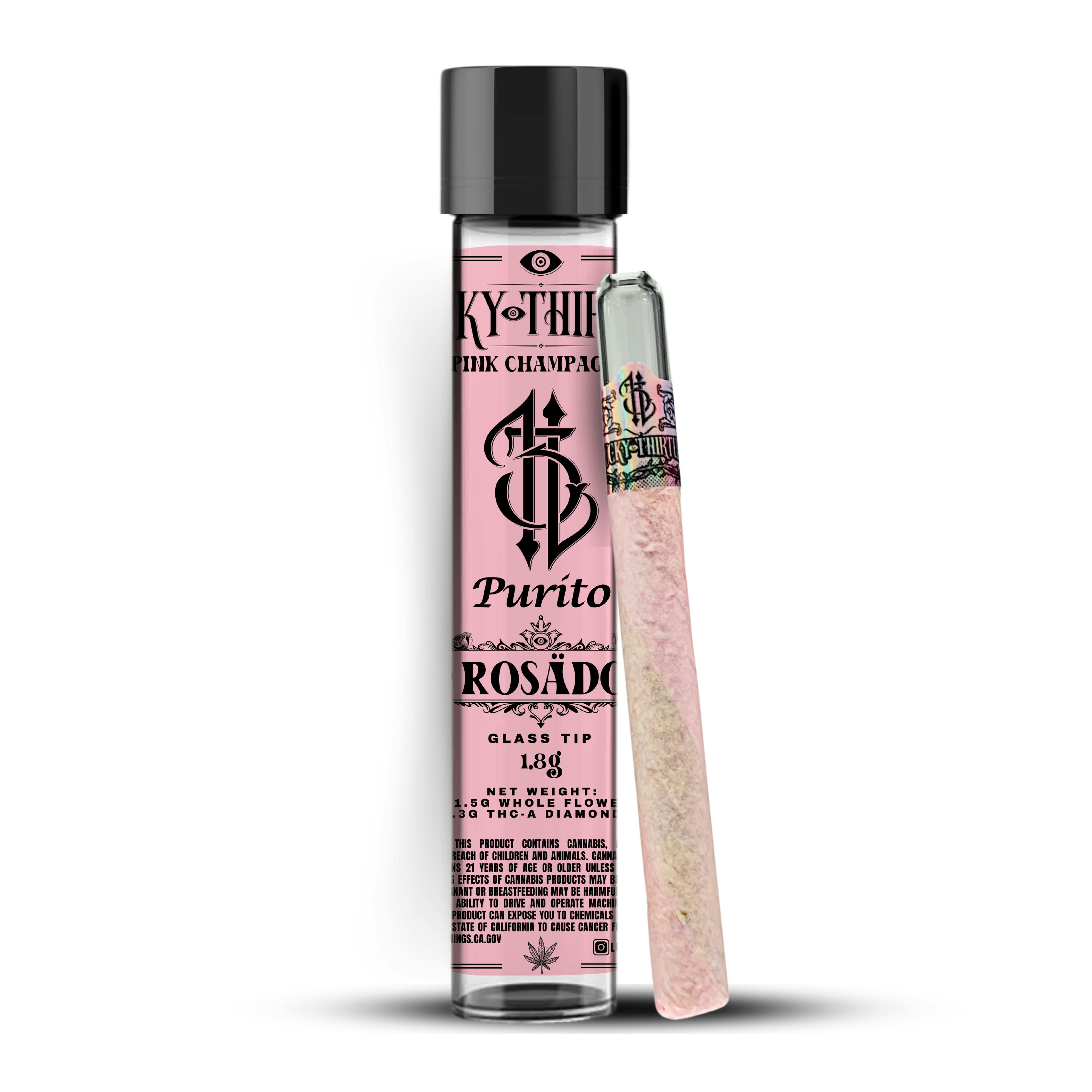 Photograph of product: Lucky Thirteen Rosado - Red Velvet x Fruit Cocktail - Purito 1.8g