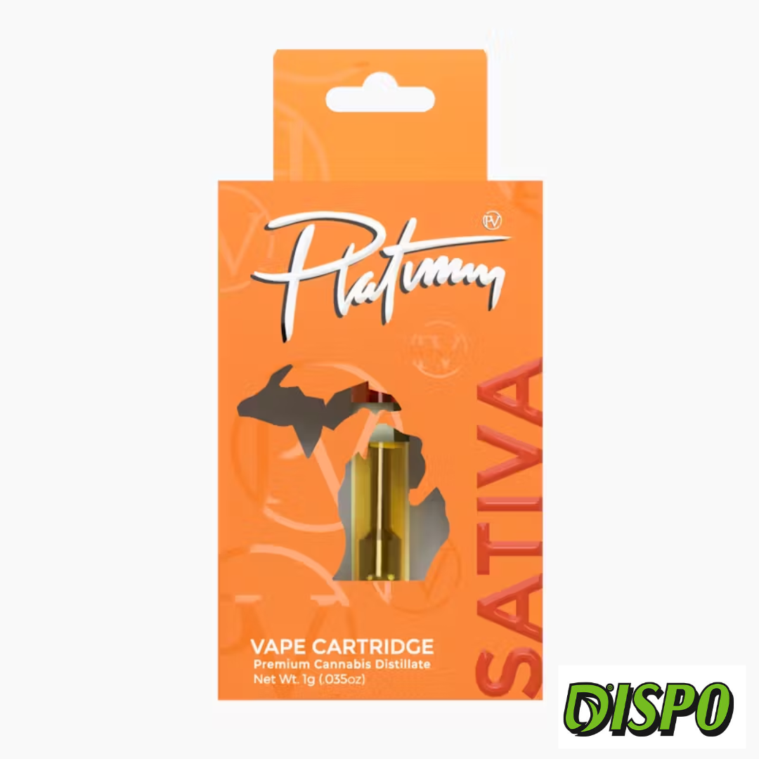 Photograph of product: Platinum Vape - (S) Passionfruit Pleaser 1G Cartridge