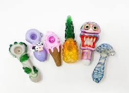 Photograph of product: Glass Pipe - Assorted Styles & Colors - $30