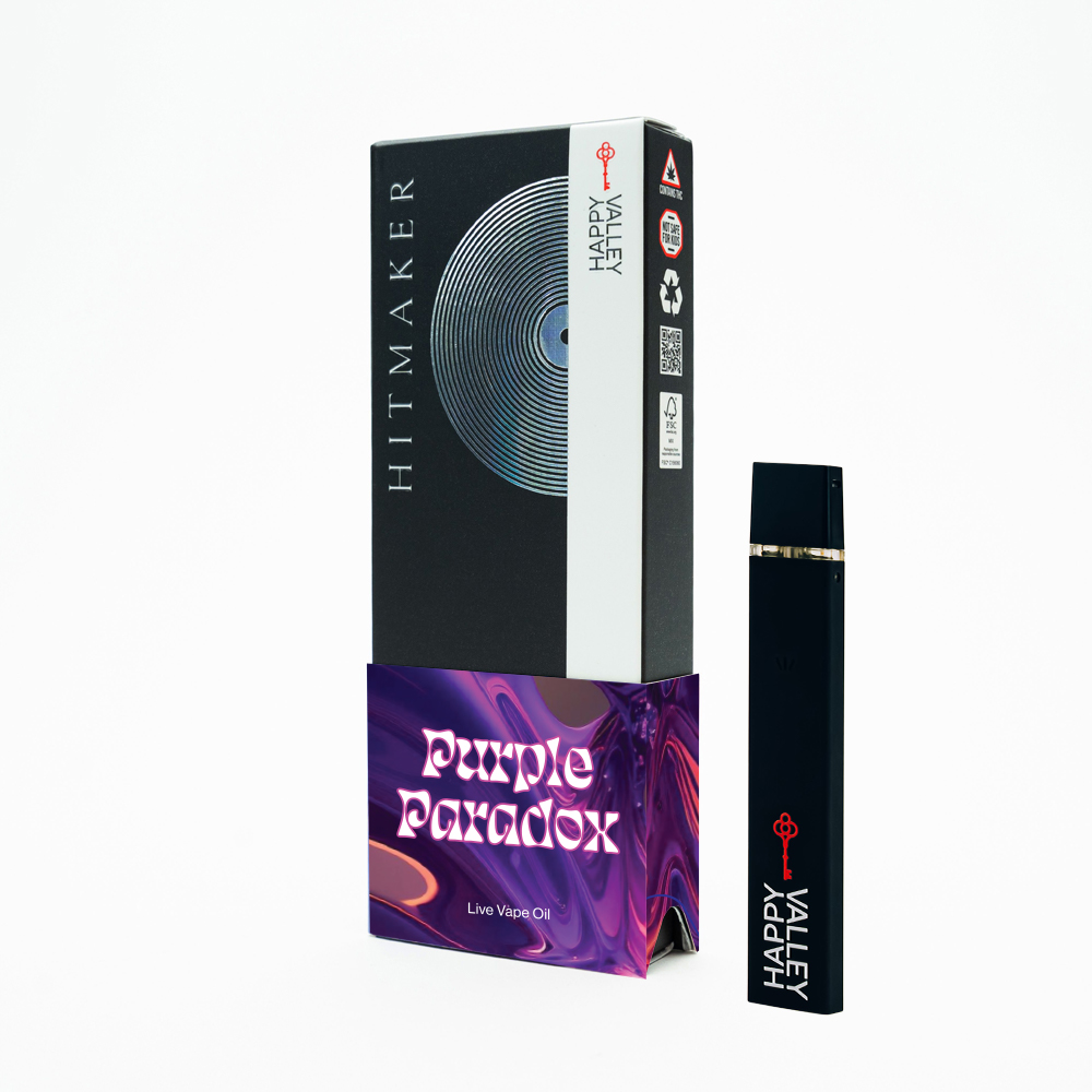 Photograph of product: Hitmaker Disposable Vape 1g - Purple Paradox