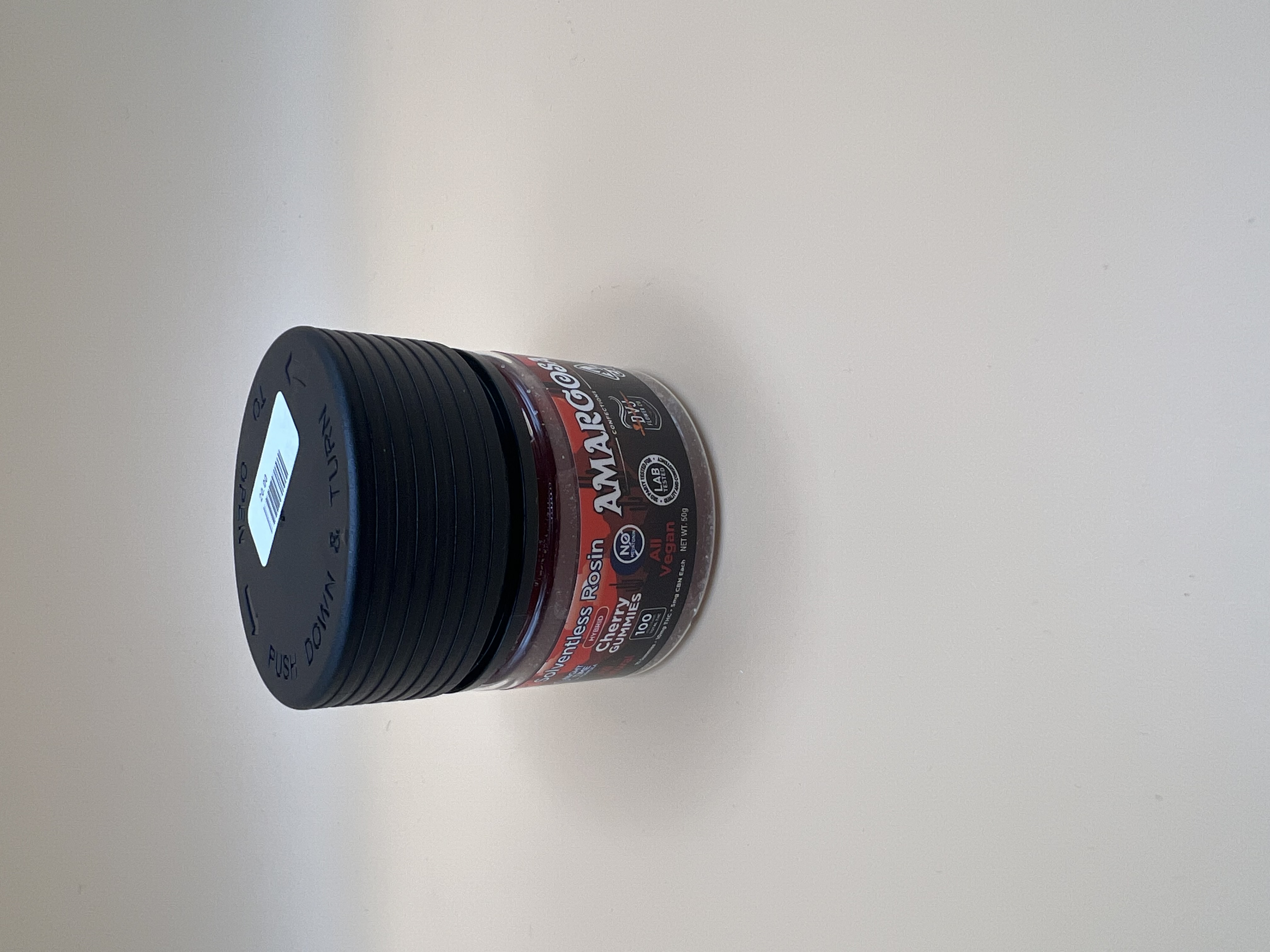 Photograph of product: Amargosa - 100MG Rosin Gummies - Sour Mango