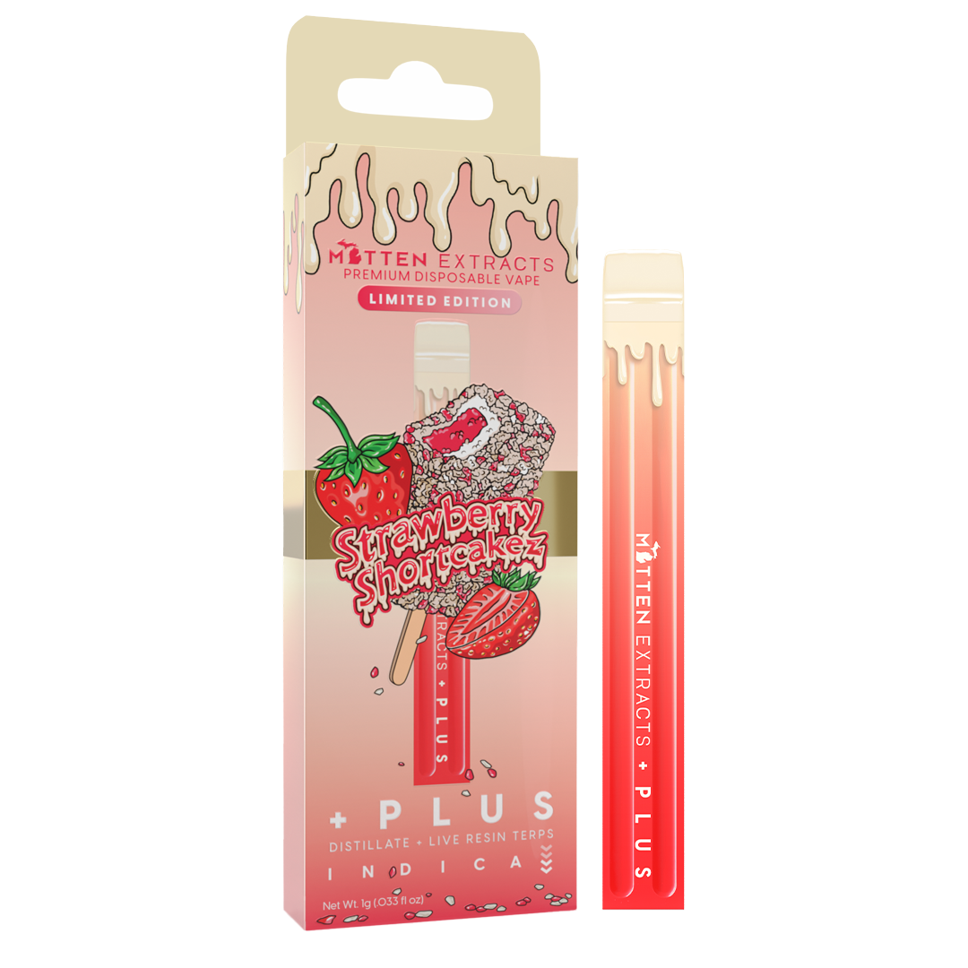 Photograph of product: Mitten Extracts - 1g Disposable - Strawberry Shortcakez
