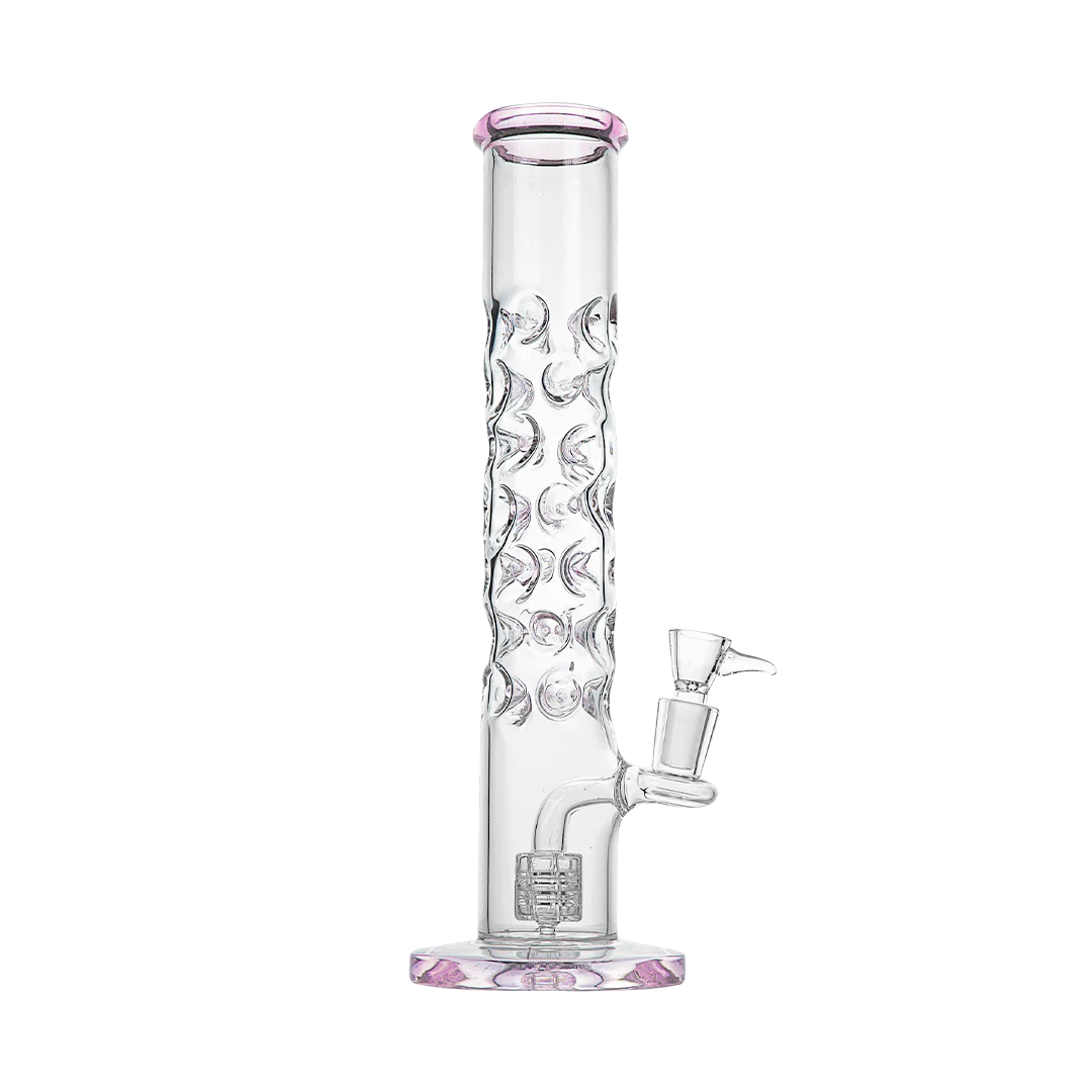 Photograph of product: Water Pipe | Straight Tube Bubble Bong | Pink | 10"