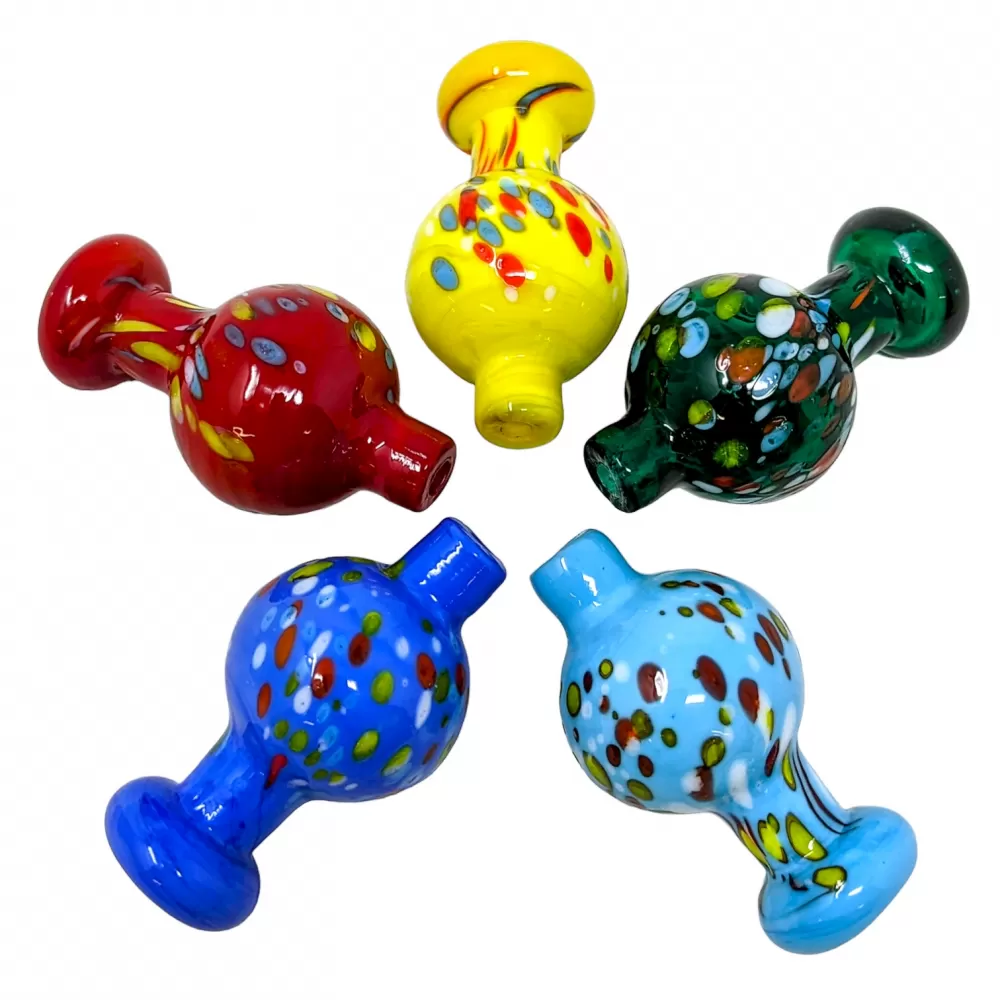 Photograph of product: Assorted Color Dot Art Ball Carb Cap