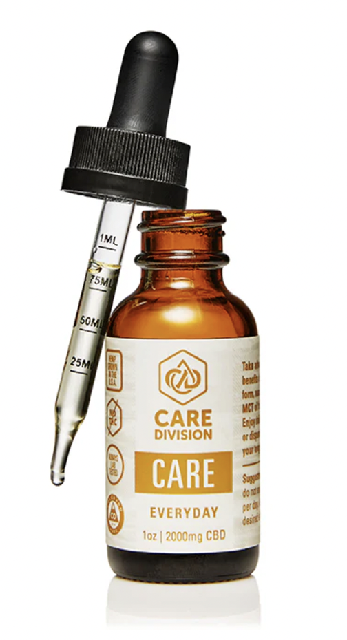 Photograph of product: Care Division Tincture - "Everyday Care" 20:1 - 2000mg CBD + 100mg TH-oui