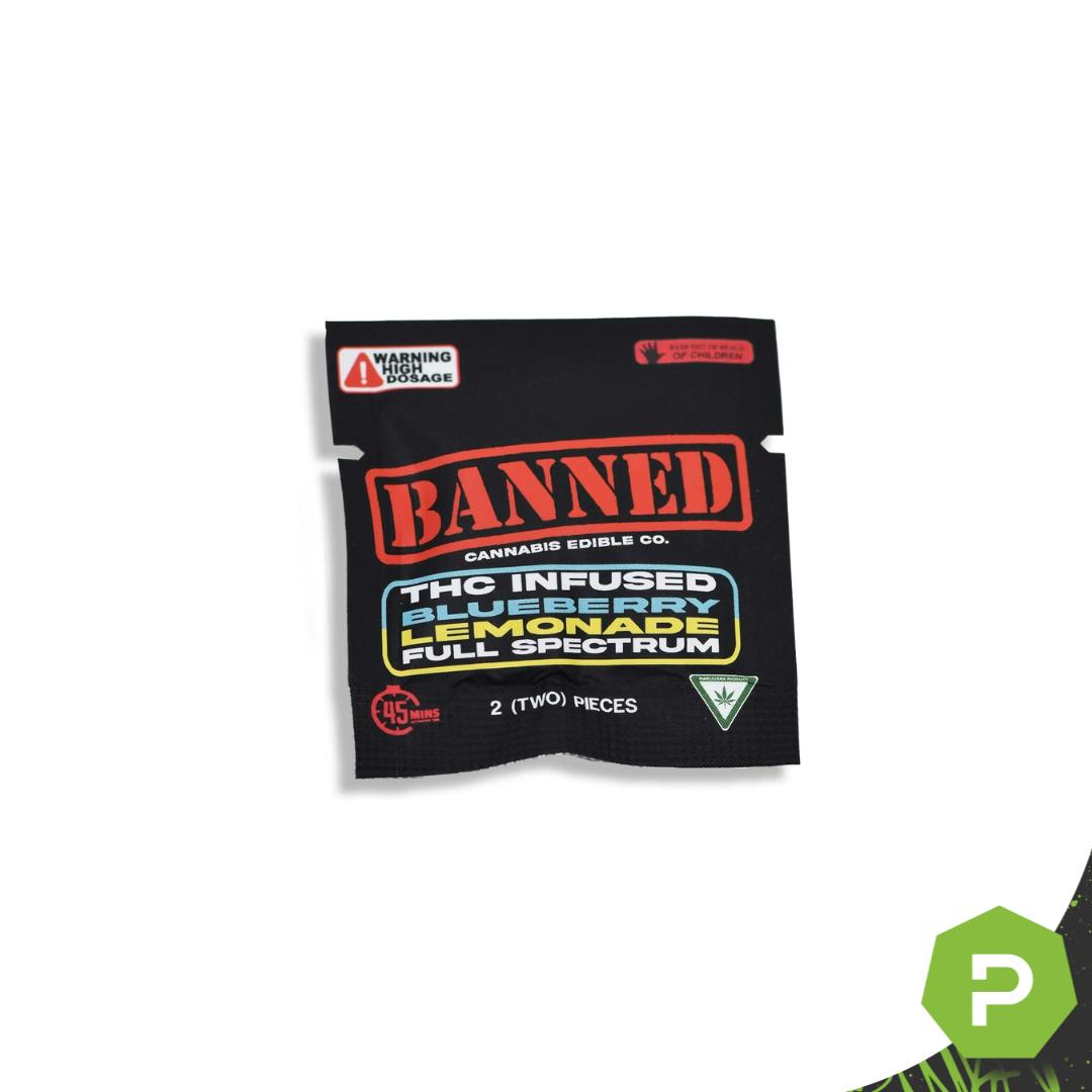 Photograph of product: Banned | 200mg Single | Blueberry Lemonade