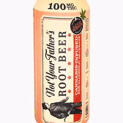 Photograph of product: Root Beer | 16OZ Soda 100MG | Not Your Father's