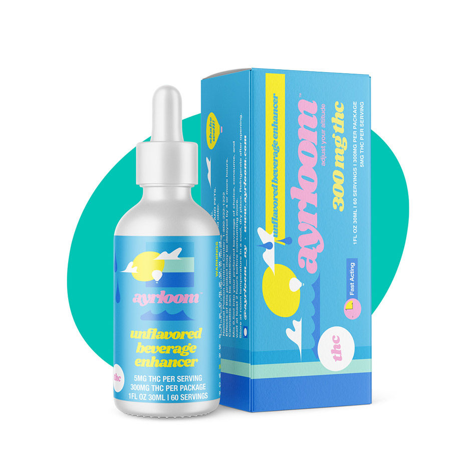 Photograph of product: Ayrloom | Unflavored Beverage Enhancer | Water-Soluble Tincture | 300mg