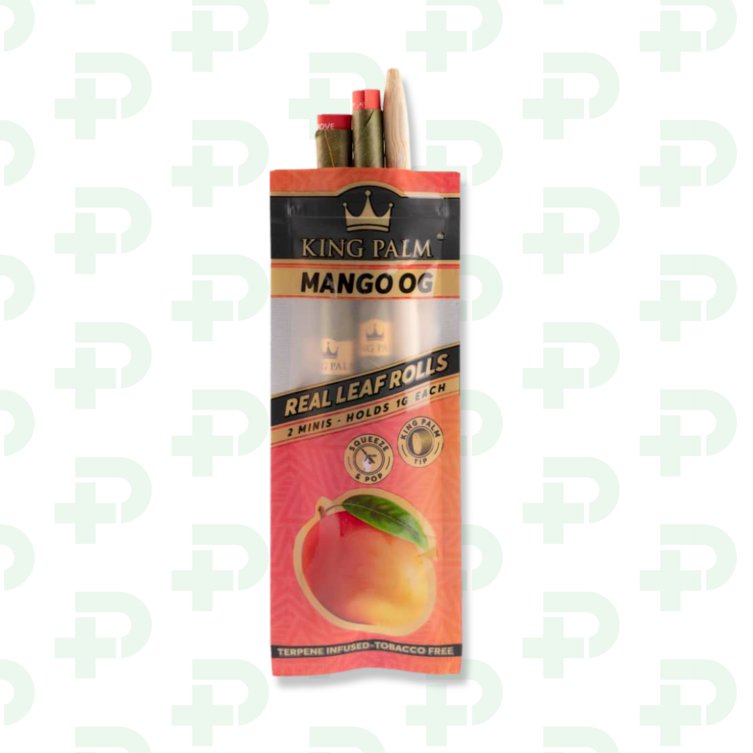 Photograph of product: King Palm Leaf Roll Minis 2pk - Mango OG