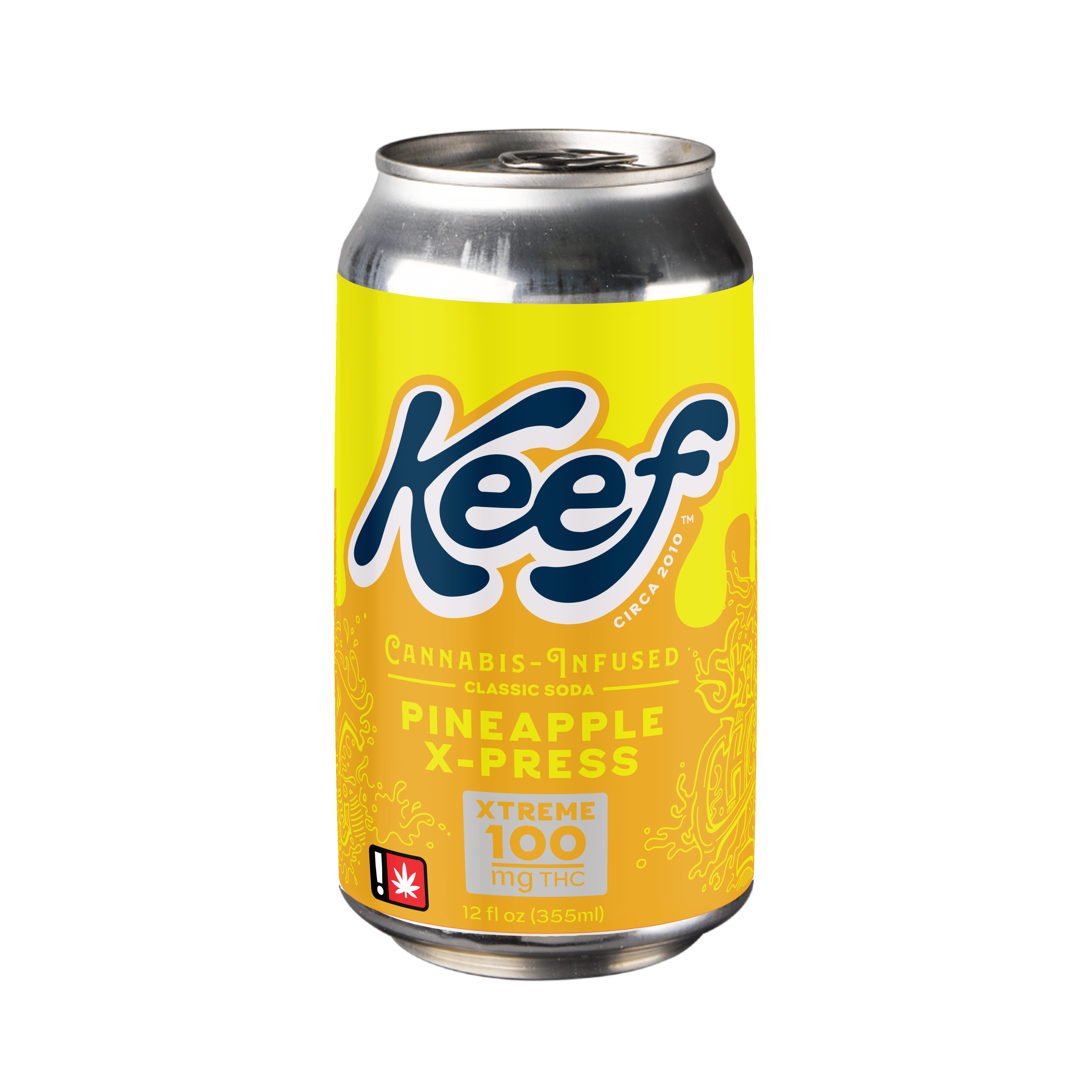 Photograph of Product: Keef Classic Soda Pineapple X-Press XTREME | 100mg