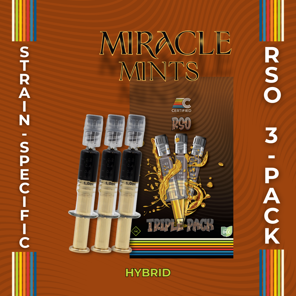 Photograph of product: Miracle Mints - 3pk RSO Syringe | 3g