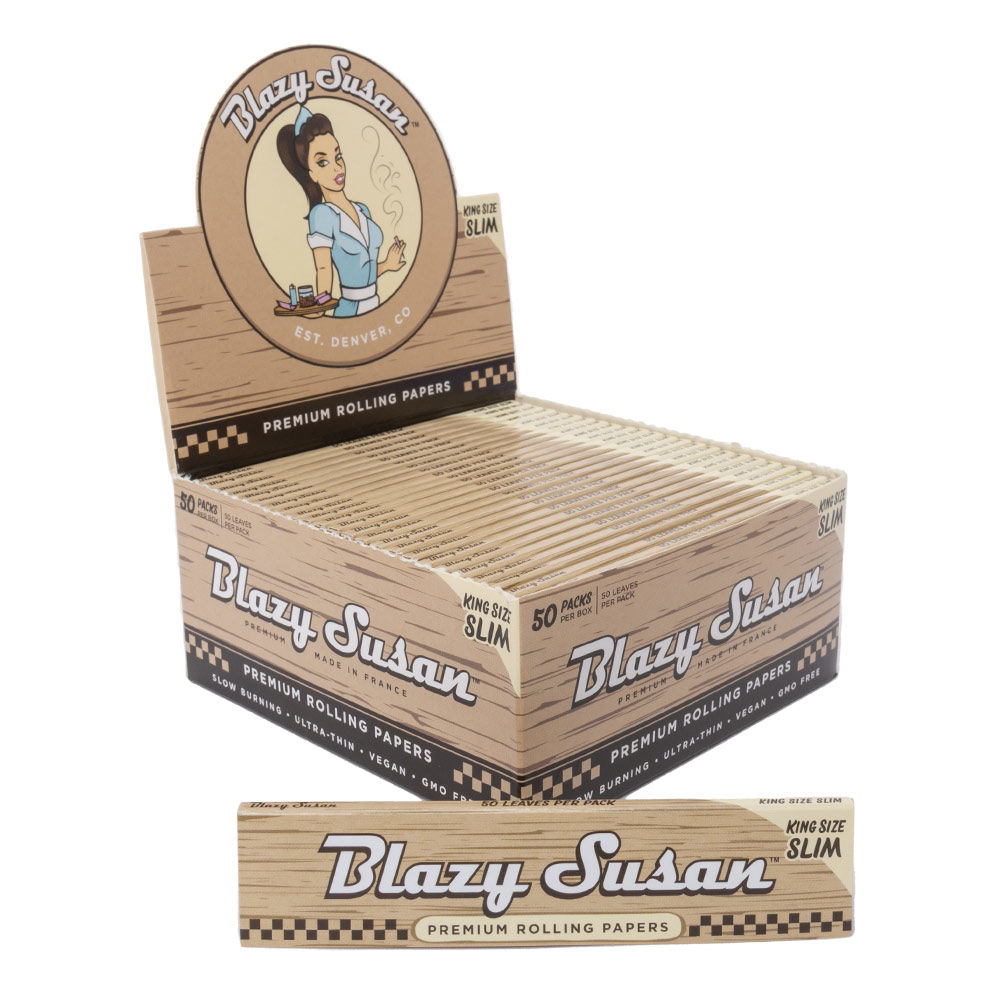 Photograph of product: Blazy Susan King Size Slim Rolling Papers