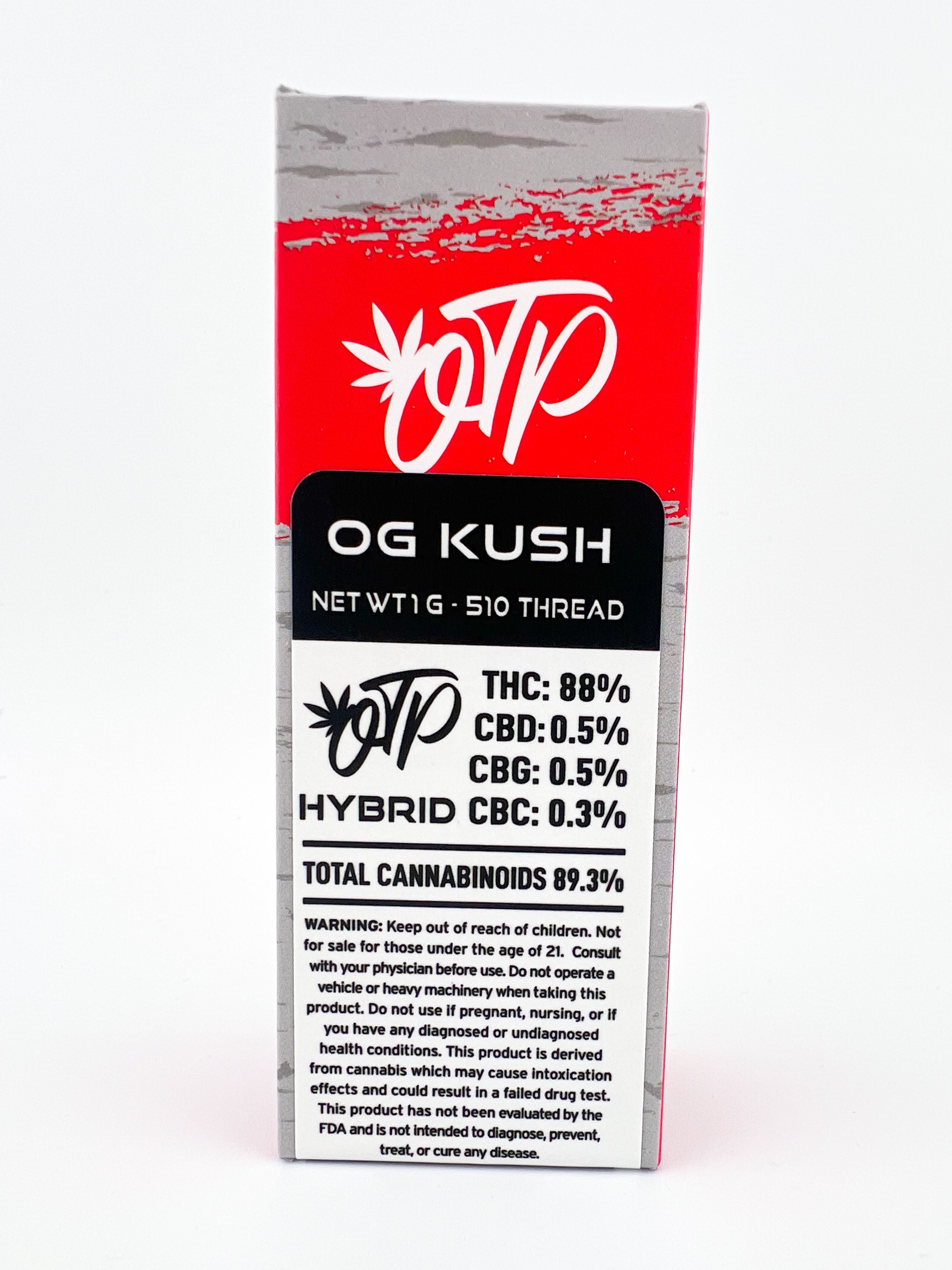 Photograph of product: Off The Path - OG Kush - Hybrid - 510 Threaded Cartridge