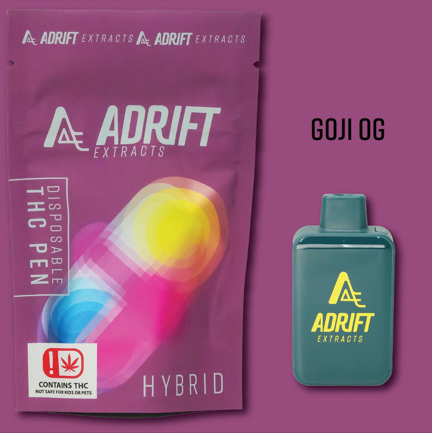 Photograph of product: Adrift Extracts - Disposable - Goji OG