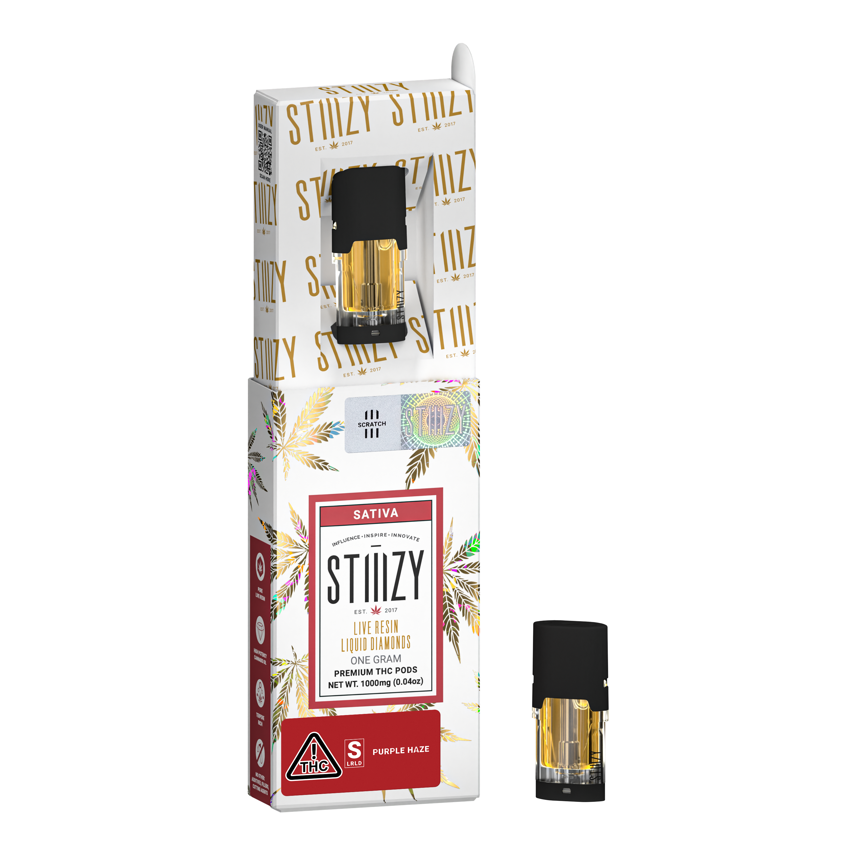 Photograph of product: Live Resin Liquid Diamonds Purple Haze Pod 0.85g
