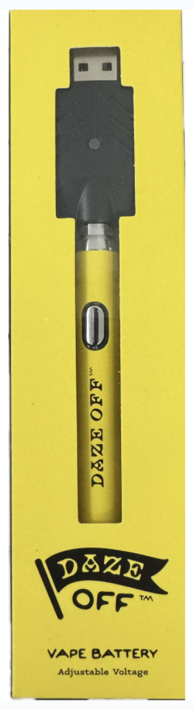 Photograph of product: DAZE OFF 510 THREAD VAPE BATTERY ASSORTED COLORS