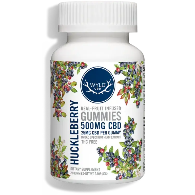 Photograph of product: Wyld HEMP Huckleberry Gummies