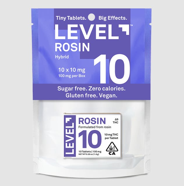 Photograph of product: ROSIN | 10mg TH-oui | 10pk Tablet - 