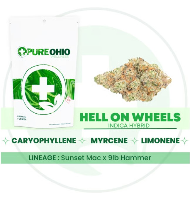 Photograph of product: Pure Ohio | Hell On Wheels | 14.15g