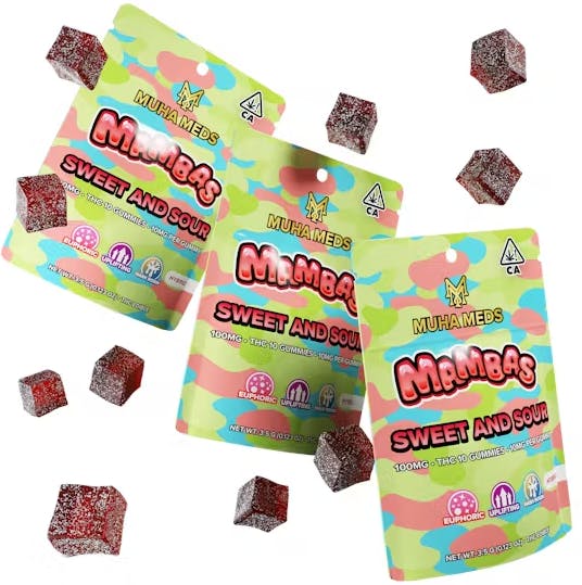 Photograph of product: Muha Meds Gummies 100mg - Very Berry