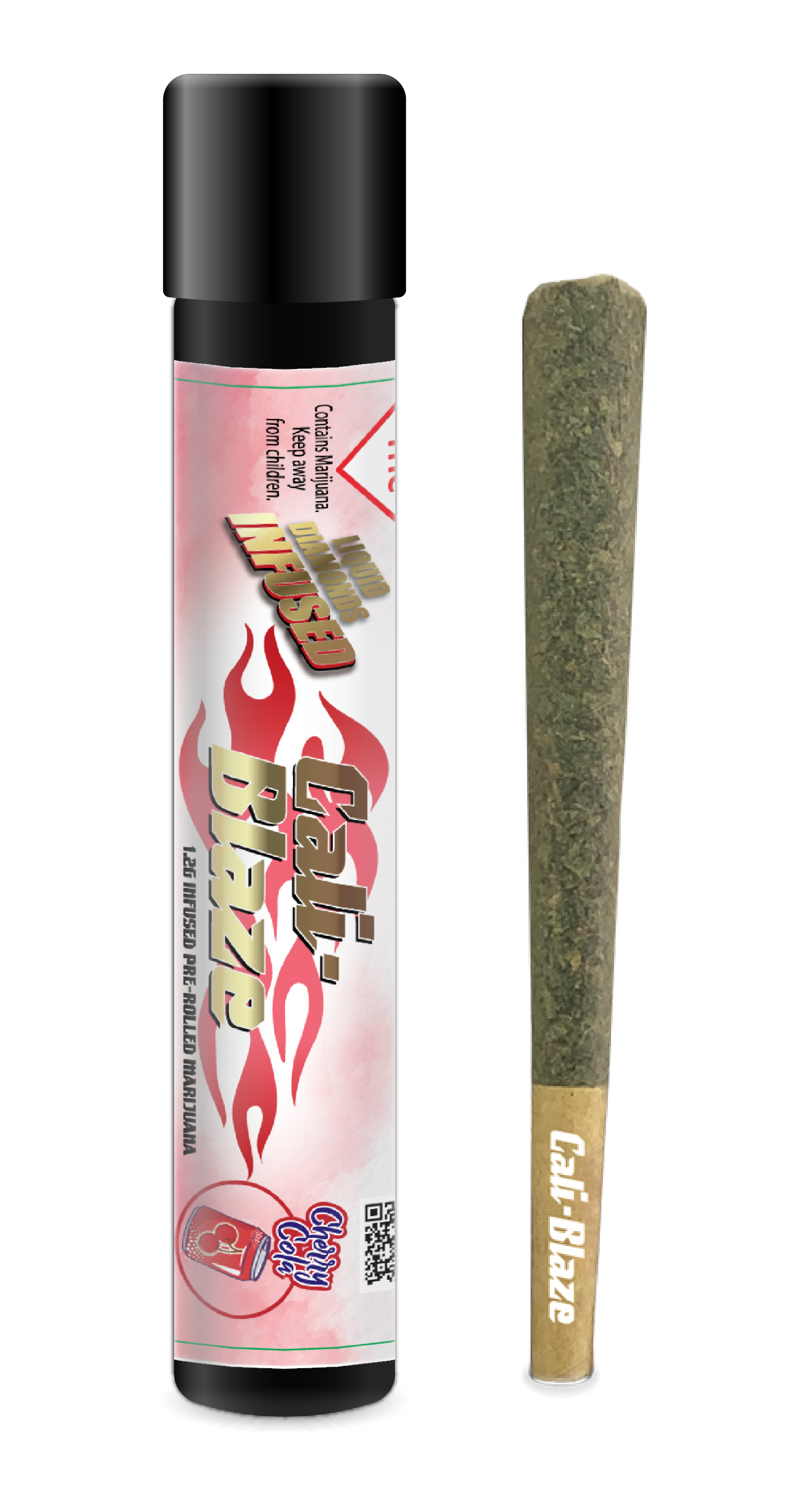 Photograph of product: Cali Blaze Cinnamon Churro Diamond Infused Joint 1.2g